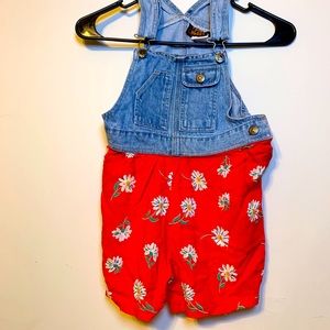 Cute girls romper vintage faded glory